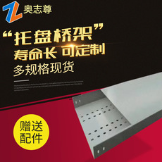 電纜橋架鍍鋅噴塑(sù)托盤橋架100*50*1.0